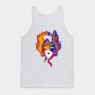 Rainbow fire Tank Top